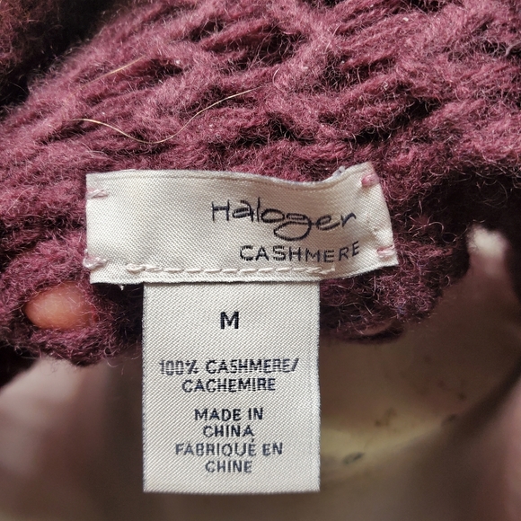 Halogen Cashmere Open Knit Sweater Med - Picture 6 of 6